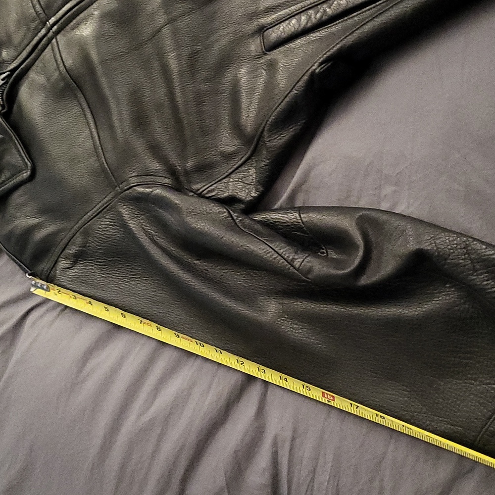 Kenneth Cole Xl Black Leather Jacket - Picture 5 of 14